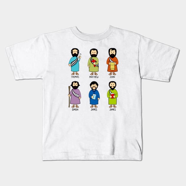 The apostles of Jesus Christ. Kids T-Shirt by sandra0021tees